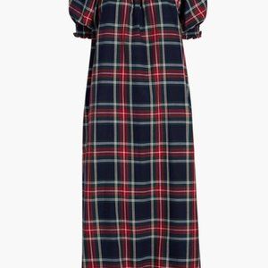 Hill House Caroline Nap Dress -- Navy Tartan XS NEW without tags